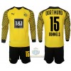 Maglia da Calcio a Maniche Lunghe Borussia Dortmund Hummels 15 Casa 2021-22 per Bambino